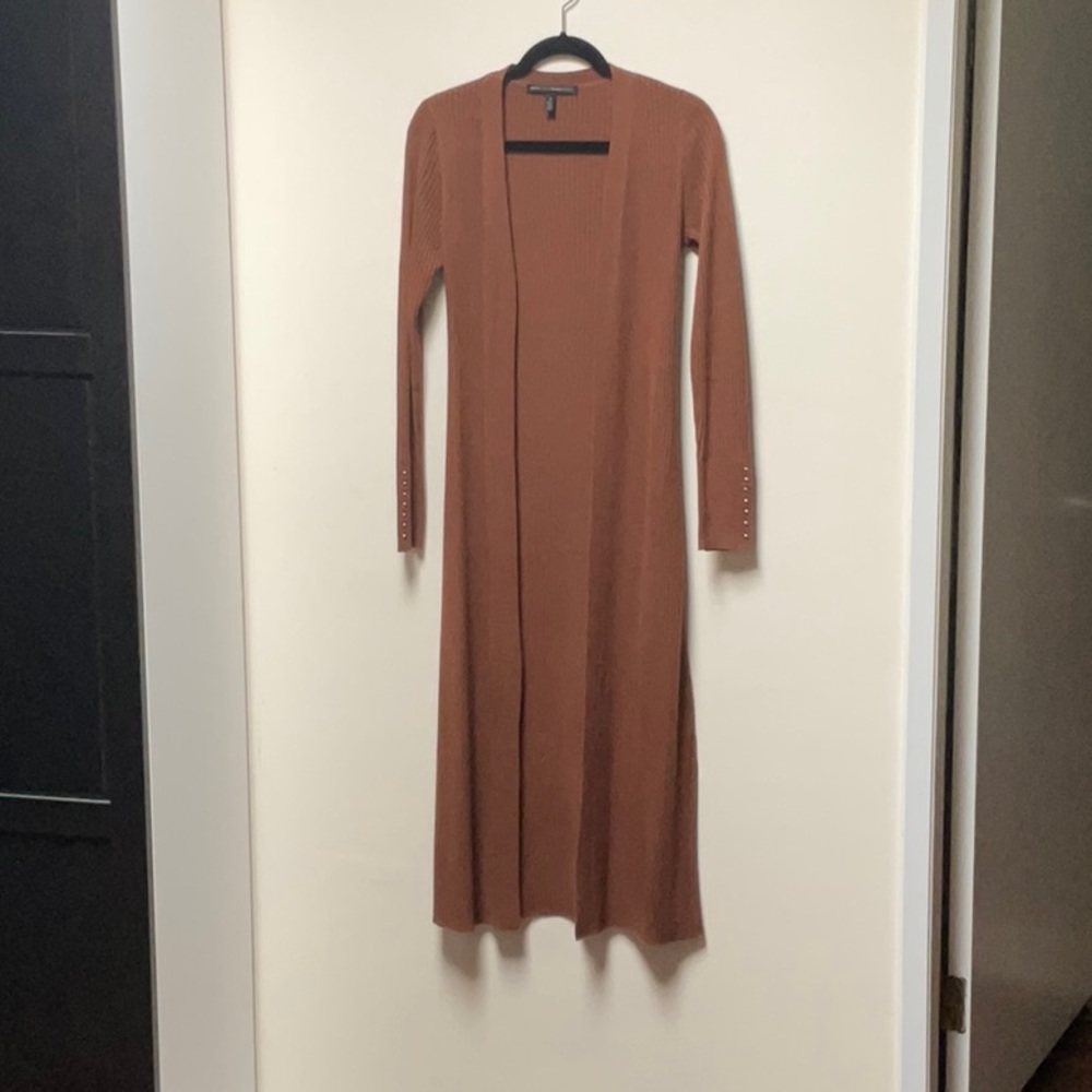 WHBM ribbed sweater duster size small